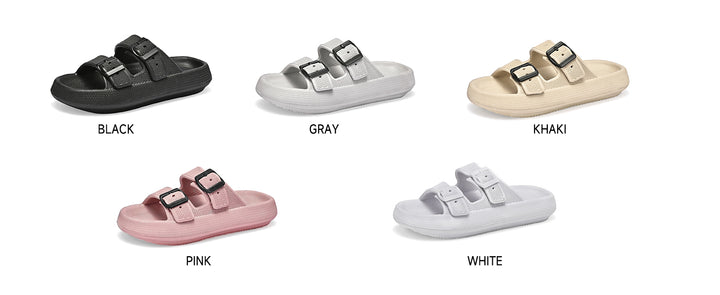 Fashion Belt Slippers  black, gray, khaki, pink, white colors |Crezy Line | High quality
